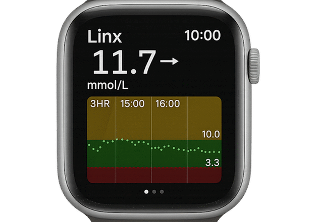 Linx glikozes mērījumi viedpulkstenī LV